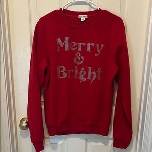 Red Merry & Bright Sweatshirt